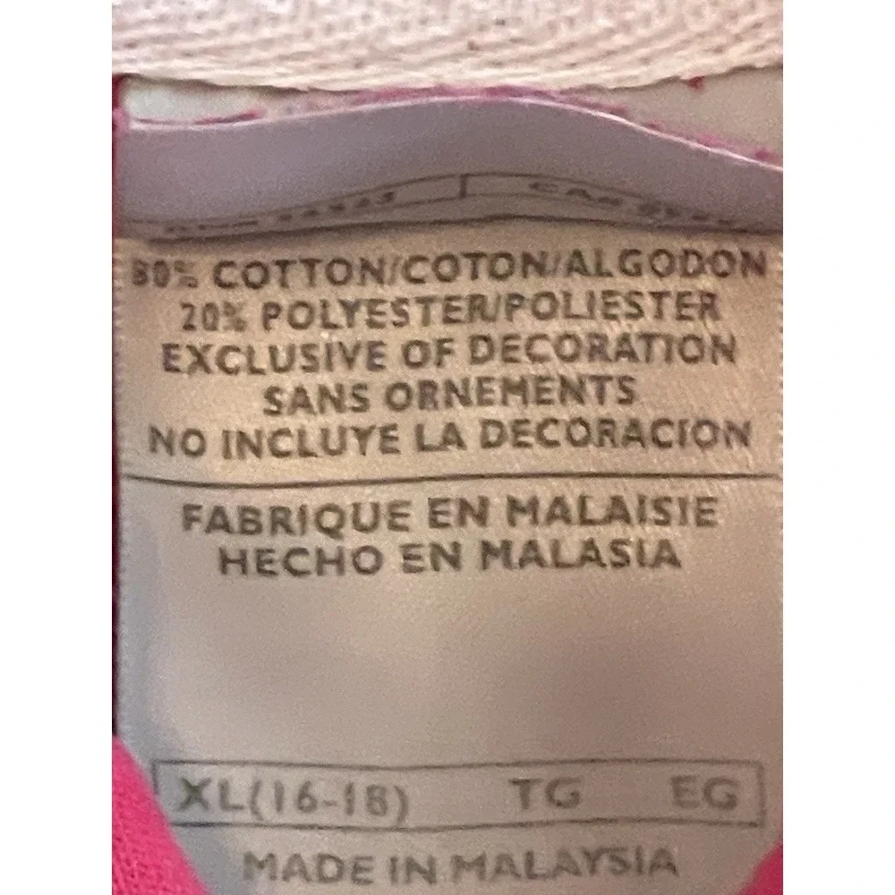 Nike Hoodie Pink Women's XL 16-18 Hooded  Spell Out Y2K